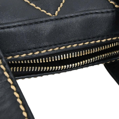 Chanel Black Calfskin Wild Stitch Handbag