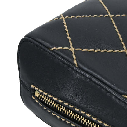 Chanel Black Calfskin Wild Stitch Handbag