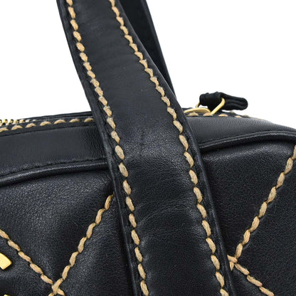 Chanel Black Calfskin Wild Stitch Handbag