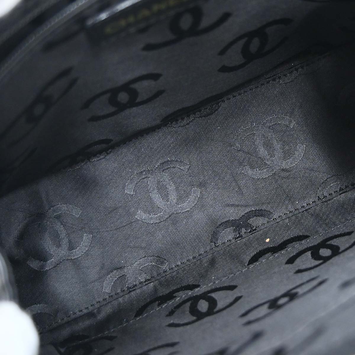 Chanel Black Calfskin Wild Stitch Handbag