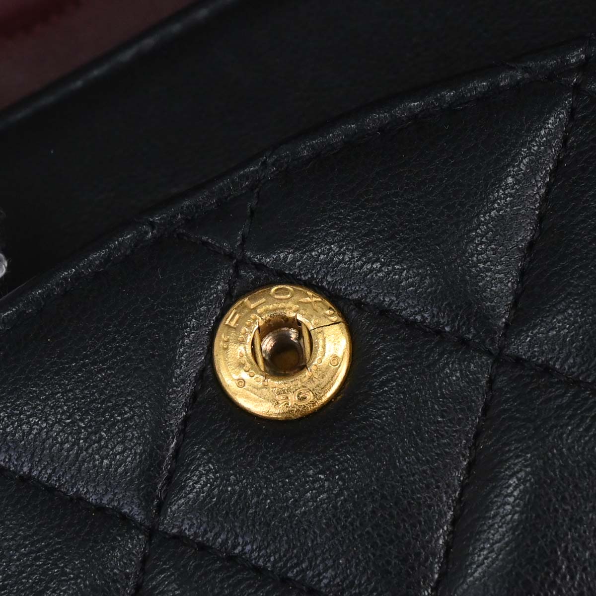 Chanel 1989-1991 Black Lambskin Medium Classic Double Flap Shoulder Bag