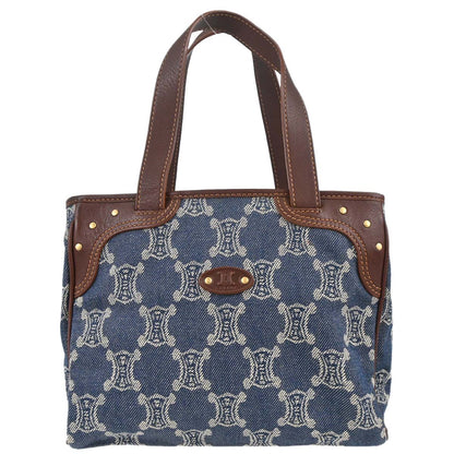 Celine * Blue Denim Macadam Tote Handbag