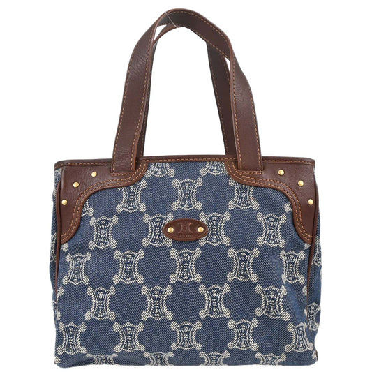 Celine * Blue Denim Macadam Tote Handbag