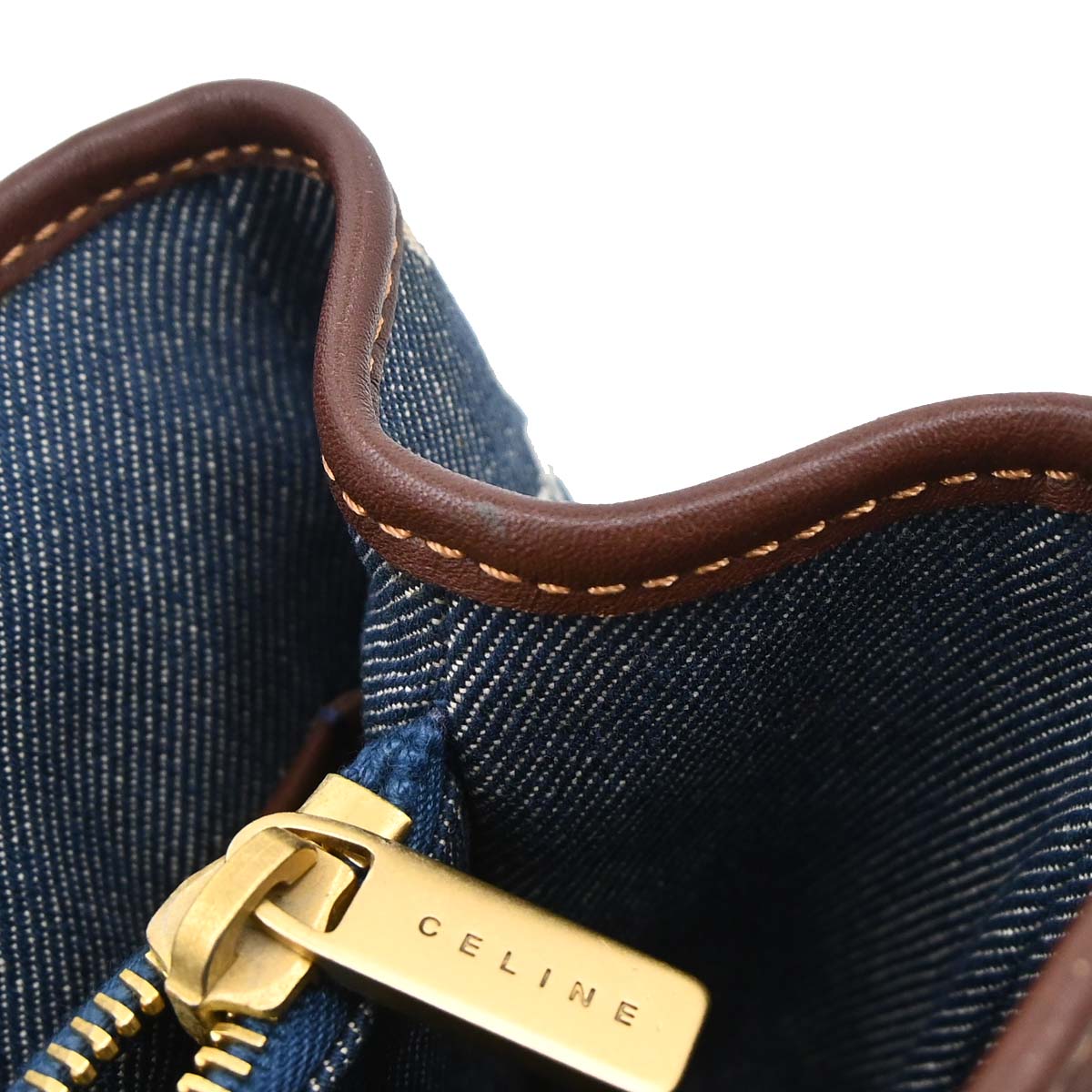 Celine * Blue Denim Macadam Tote Handbag