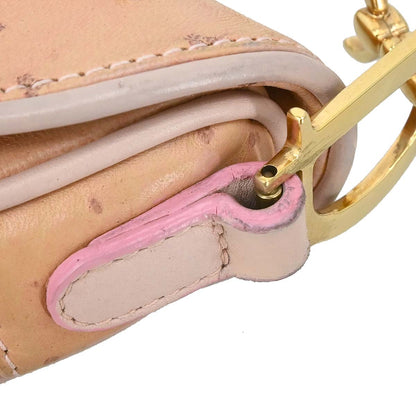 Christian Dior * Pink Ostrich Saddle Handbag
