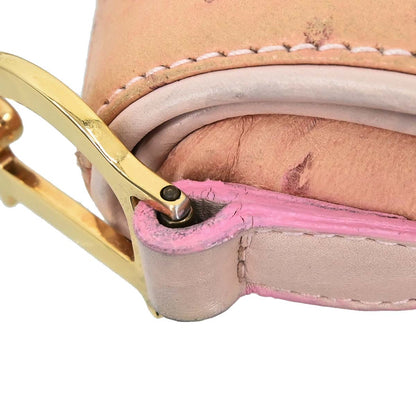 Christian Dior * Pink Ostrich Saddle Handbag