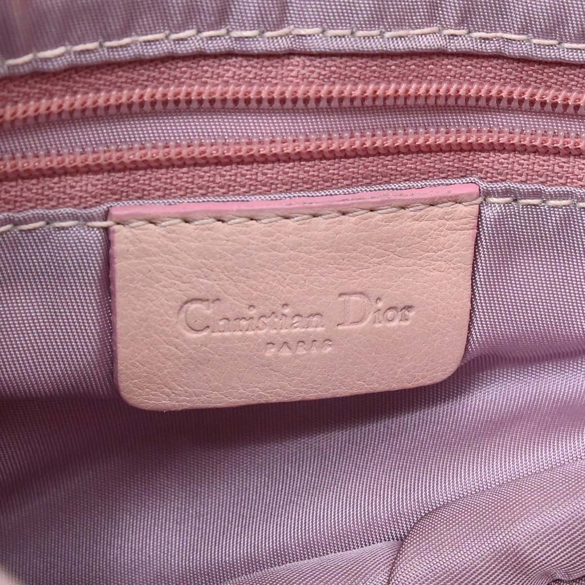 Christian Dior * Pink Ostrich Saddle Handbag