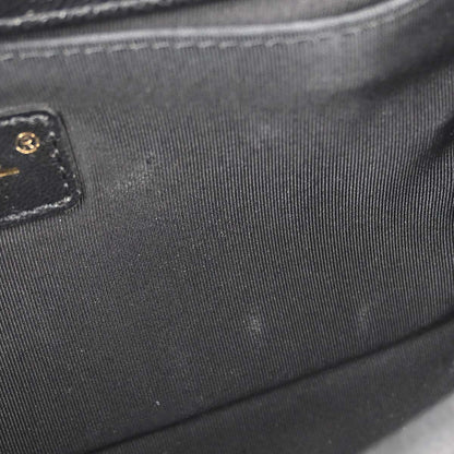 Boy Chanel Black Caviar Skin Medium Chain Shoulder Bag