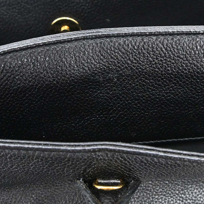 Chanel 2005-2006 Black Calfskin Executive Cerf 2way Shoulder Tote Bag