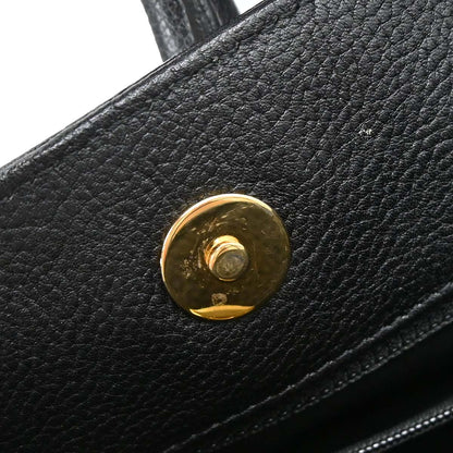 Chanel 2005-2006 Black Calfskin Executive Cerf 2way Shoulder Tote Bag