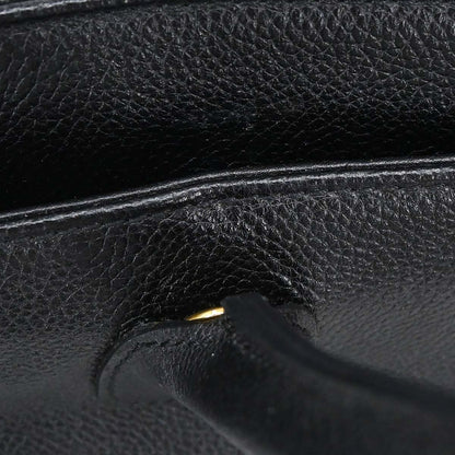 Chanel 2005-2006 Black Calfskin Executive Cerf 2way Shoulder Tote Bag
