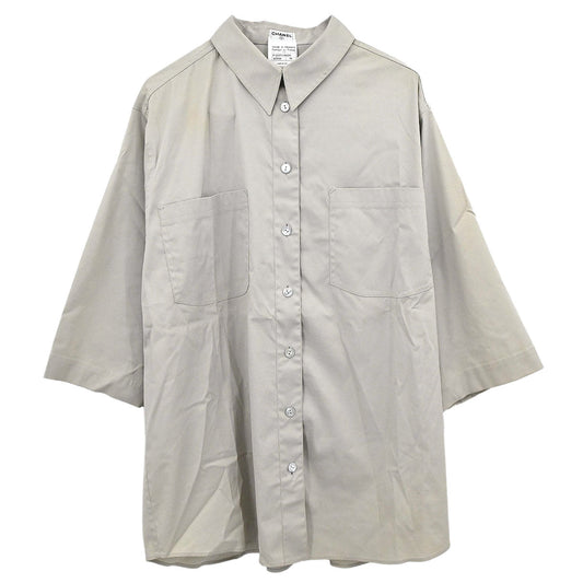 Chanel 1999 Blouse Shirt Gray #38