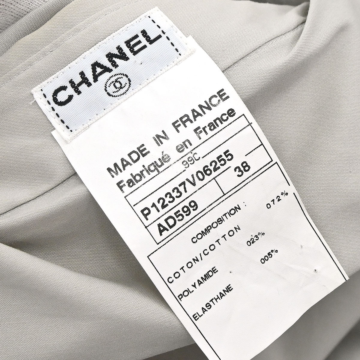 Chanel 1999 Blouse Shirt Gray #38