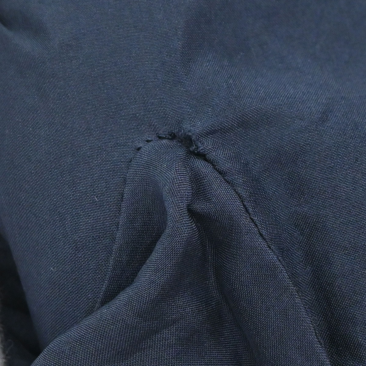 Chanel 2003 Single Breasted Corduroy Fur Jacket Navy #36