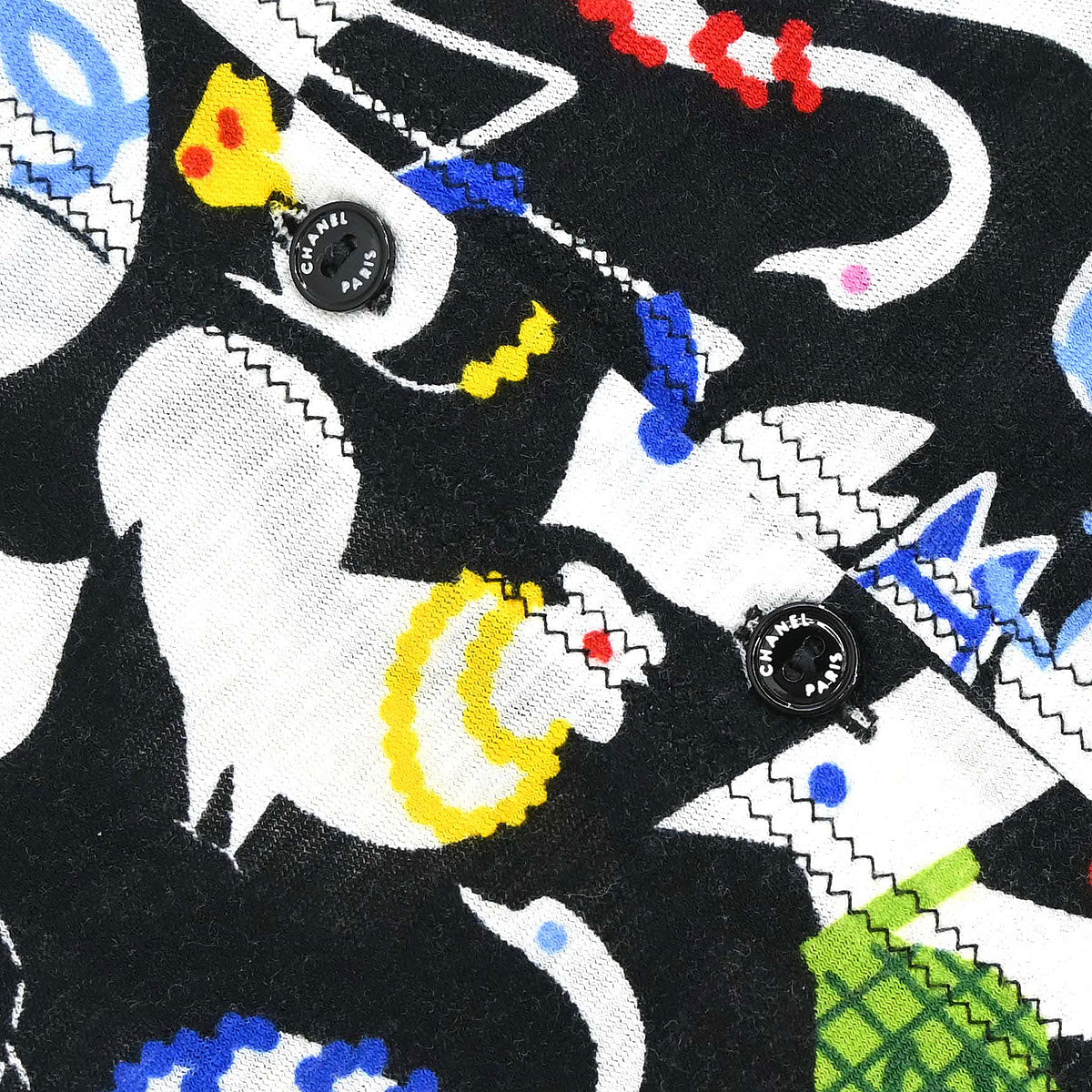 Chanel Animal Sleeveless Top Black #38