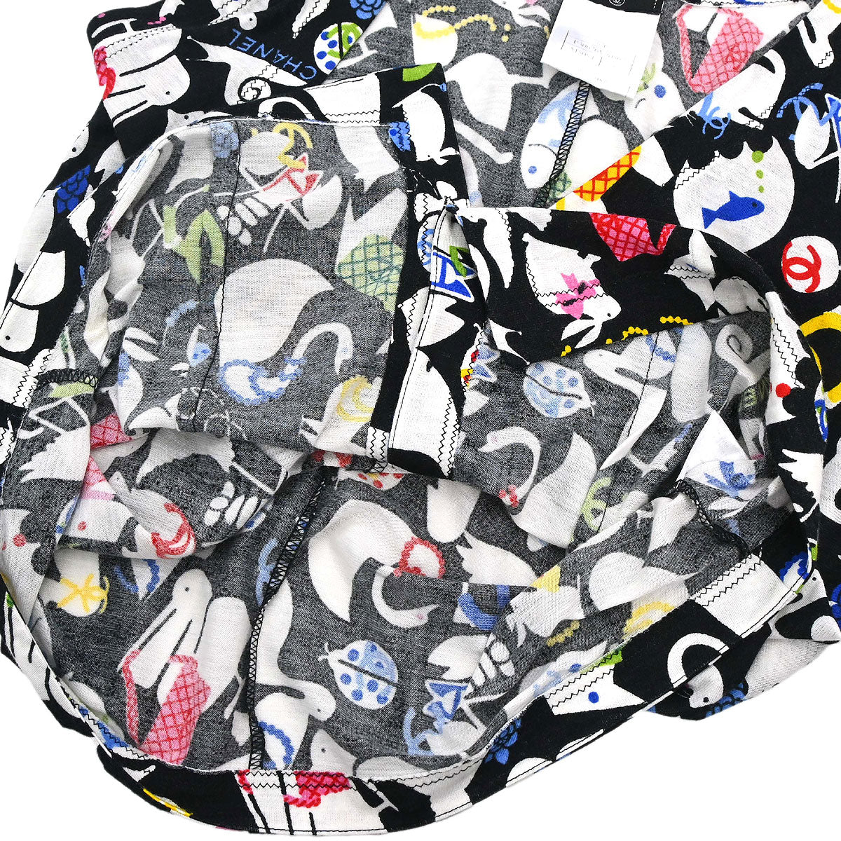 Chanel Animal Sleeveless Top Black #38