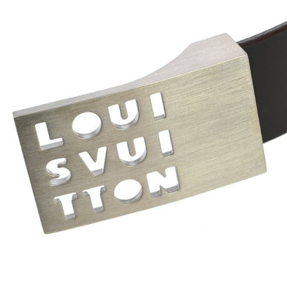 Louis Vuitton Black Calfskin Ceinture LST Cut Belt M6808U #90/36