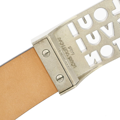 Louis Vuitton Black Calfskin Ceinture LST Cut Belt M6808U #90/36