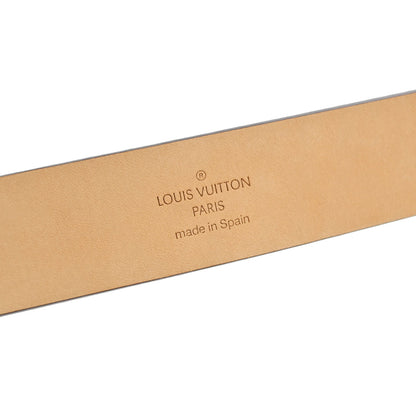 Louis Vuitton Black Calfskin Ceinture LST Cut Belt M6808U #90/36