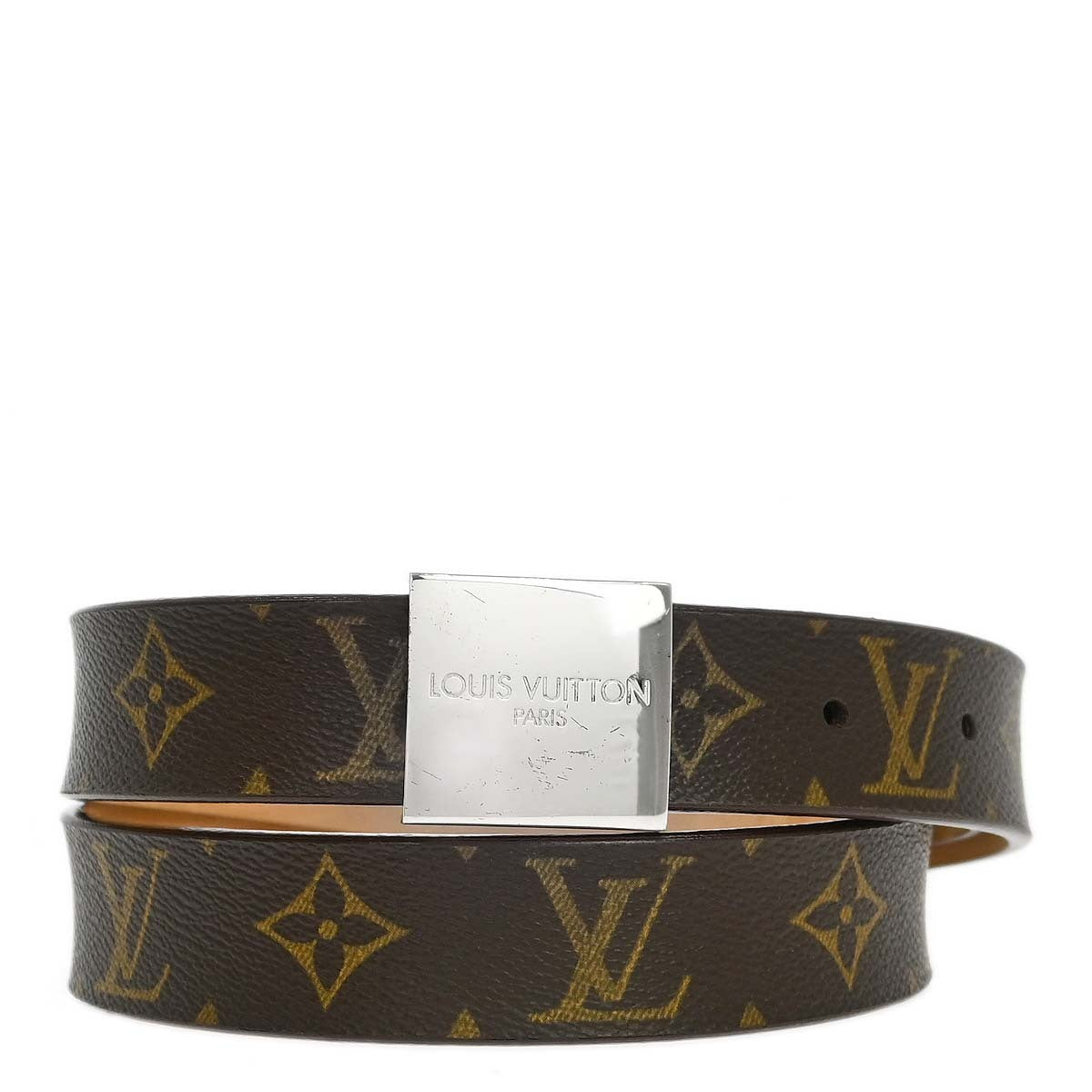 Louis Vuitton Monogram Ceinture Carre Belt M6801T #95/38