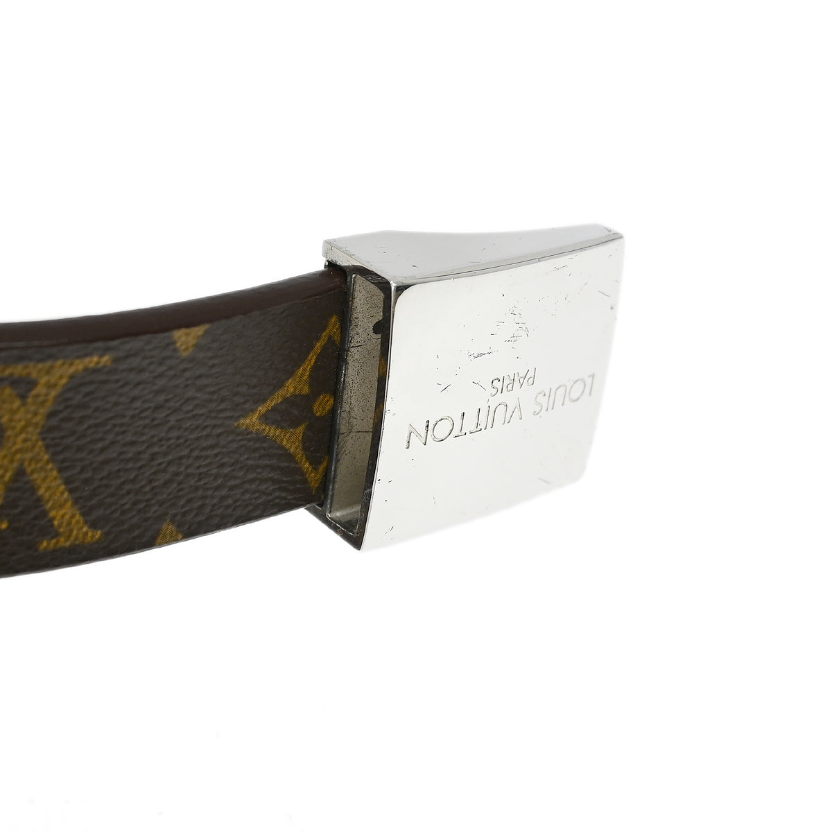 Louis Vuitton Monogram Ceinture Carre Belt M6801T #95/38