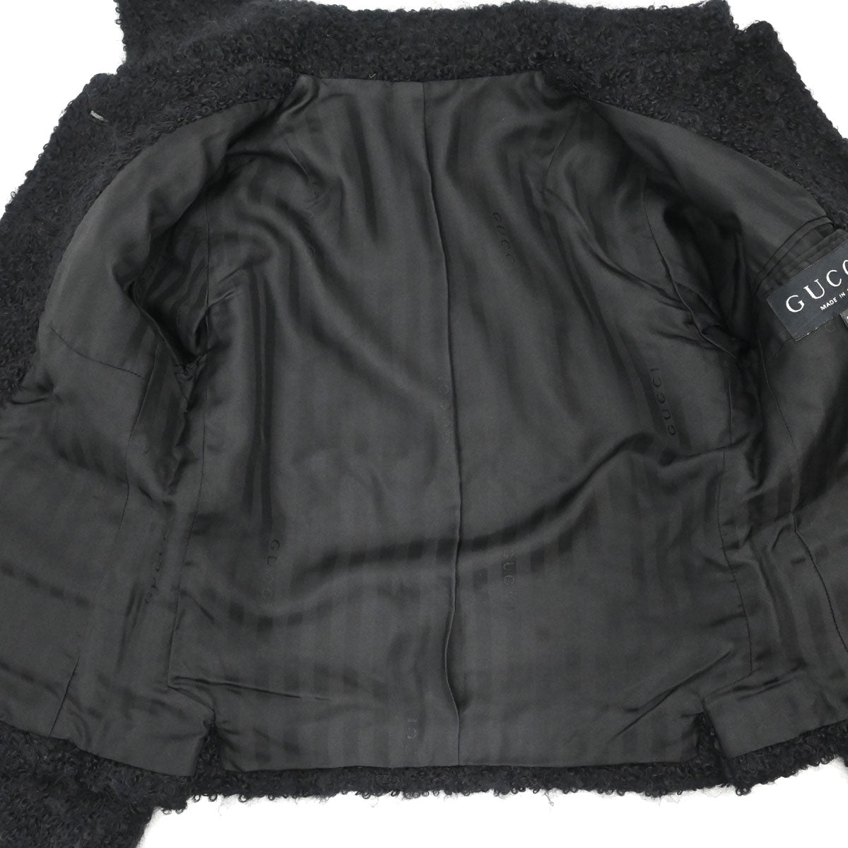 Gucci 1995 Mohair Jacket Black #38