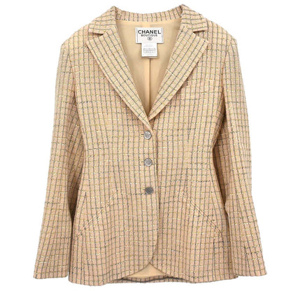 Chanel 1998SS Tweed Check Jacket #36