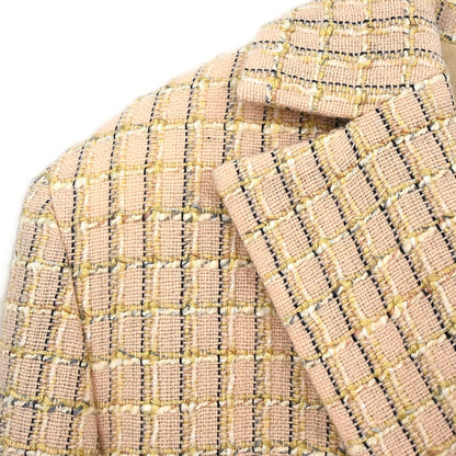 Chanel 1998SS Tweed Check Jacket #36