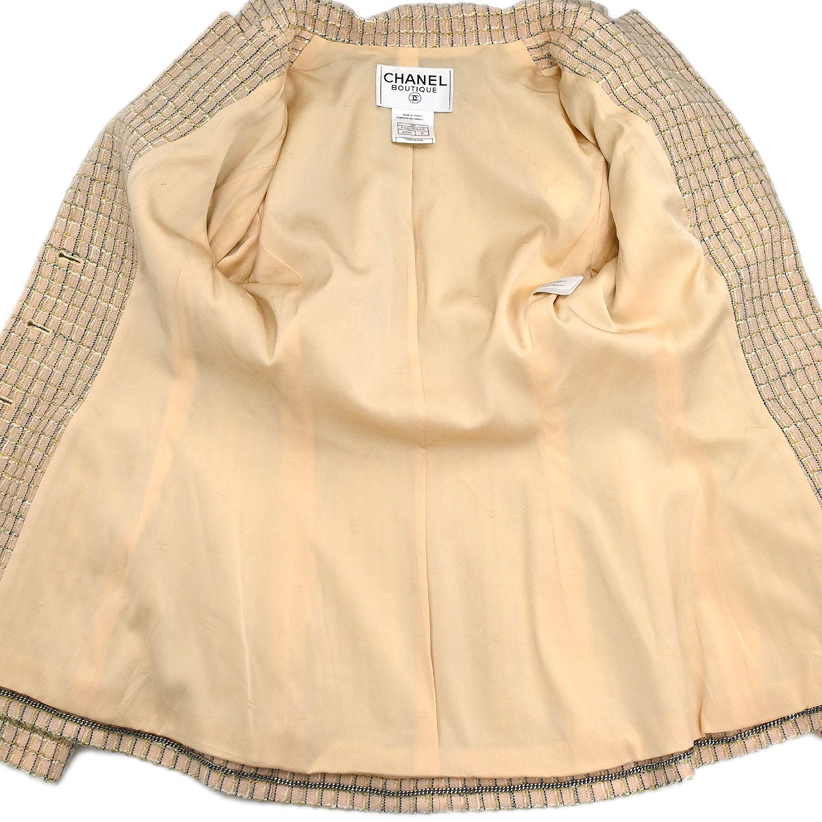 Chanel 1998SS Tweed Check Jacket #36