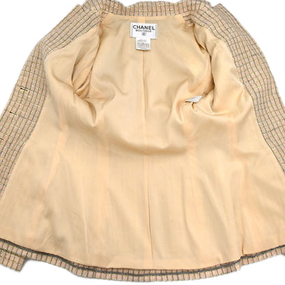 Chanel 1998SS Tweed Check Jacket #36