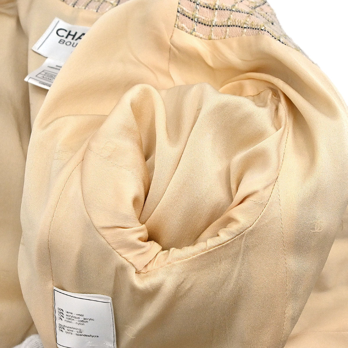 Chanel 1998SS Tweed Check Jacket #36