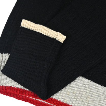 Chanel 1996 Sweater Knit Top Black #44
