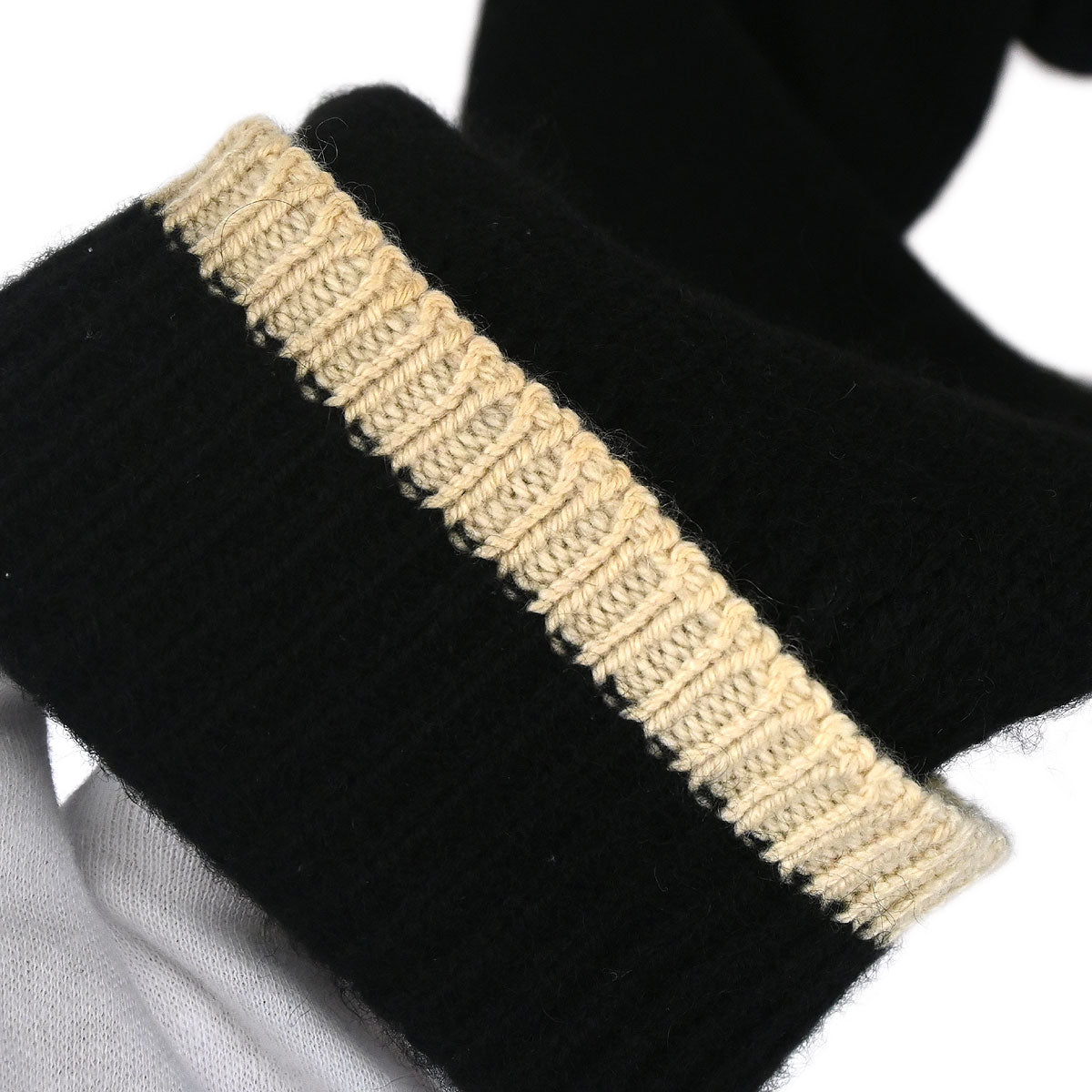 Chanel 1996 Sweater Knit Top Black #44