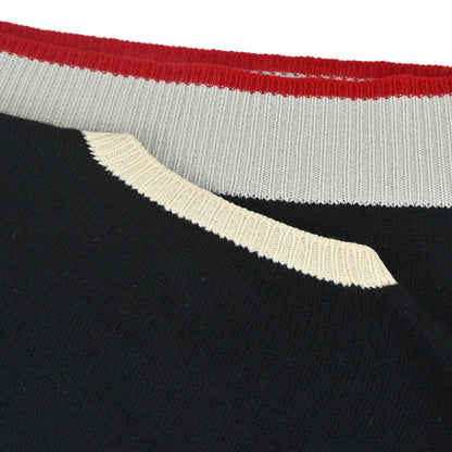 Chanel 1996 Sweater Knit Top Black #44