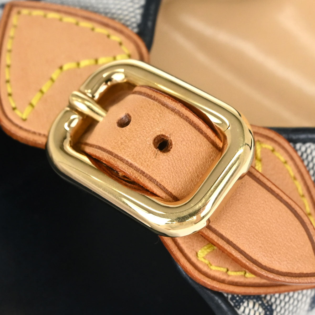 Louis Vuitton * Navy Monogram Mules Shoes #37 1/2