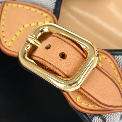 Louis Vuitton * Navy Monogram Mules Shoes #37 1/2