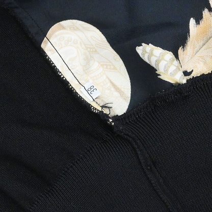 Hermes Long Sleeve Twillaine Cardigan Black #38