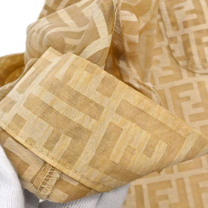 Fendi Sheer Blouse Shirt Top Zucca Brown #40