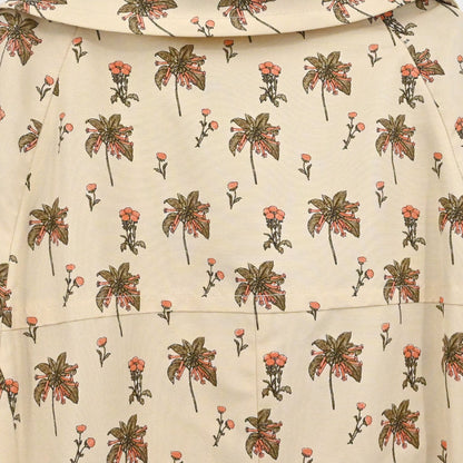 Prada 2007 Floral Trench Coat Beige #42