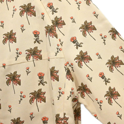 Prada 2007 Floral Trench Coat Beige #42