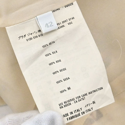 Prada 2007 Floral Trench Coat Beige #42