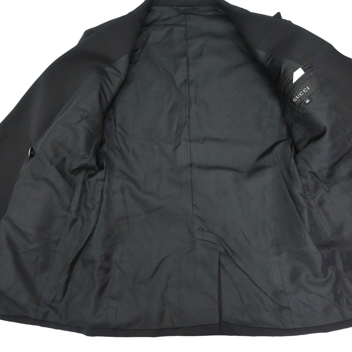 Gucci 1998 Double Breasted Jacket Black #40