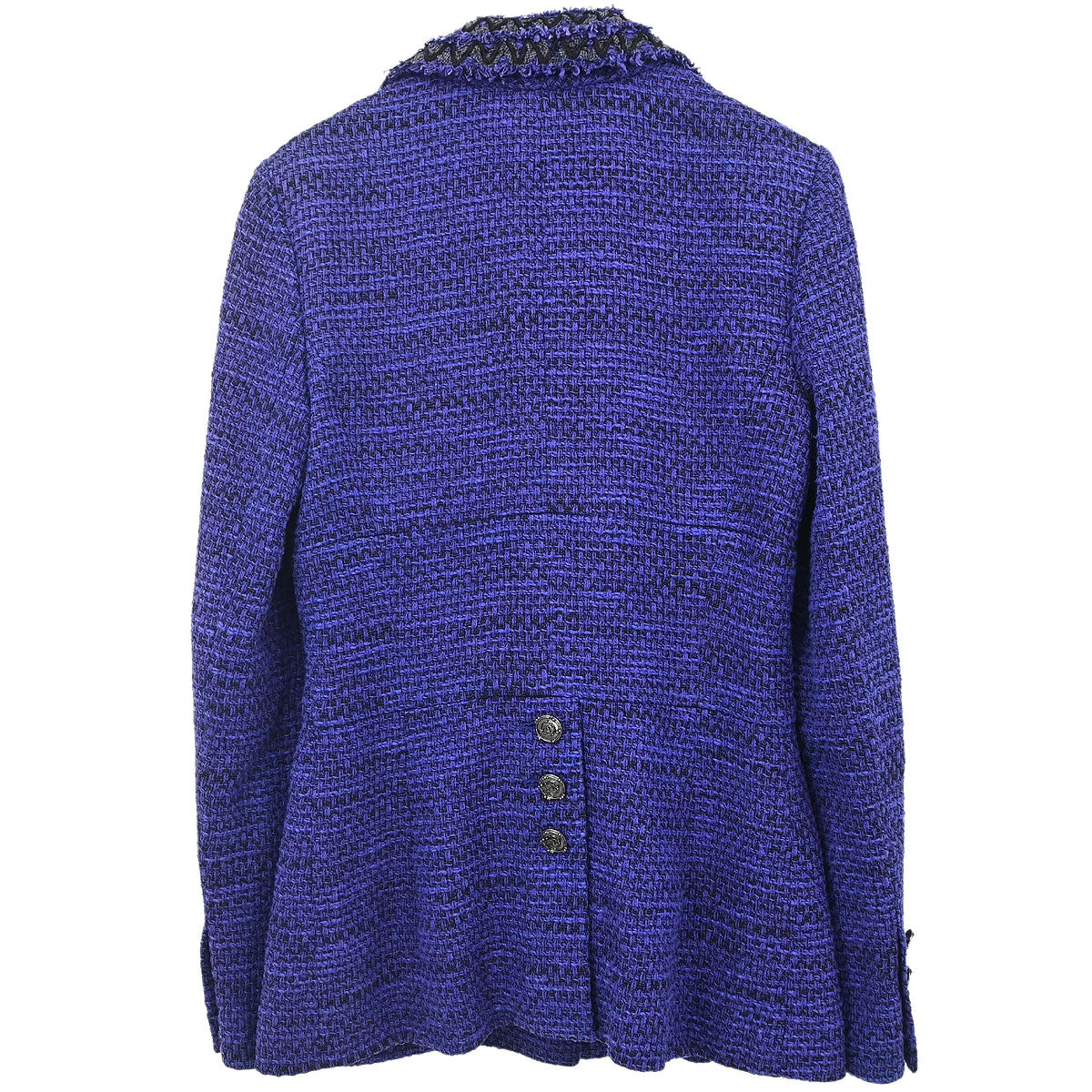 Chanel 2009 Single Breasted Tweed Jacket Purple #36