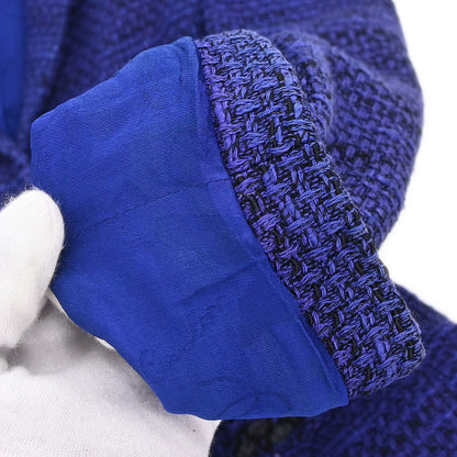 Chanel 2009 Single Breasted Tweed Jacket Purple #36