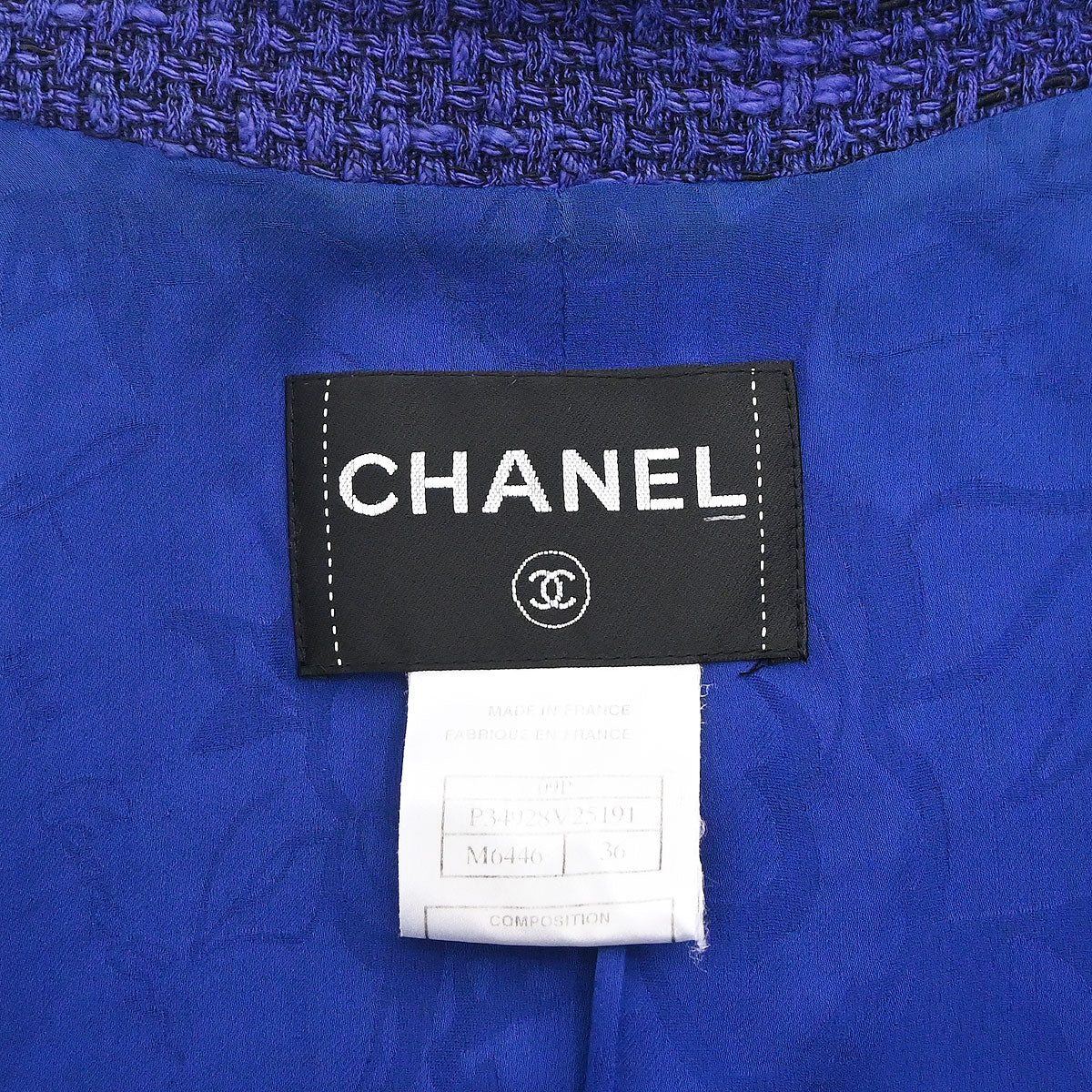 Chanel 2009 Single Breasted Tweed Jacket Purple #36