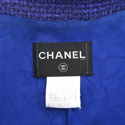 Chanel 2009 Single Breasted Tweed Jacket Purple #36
