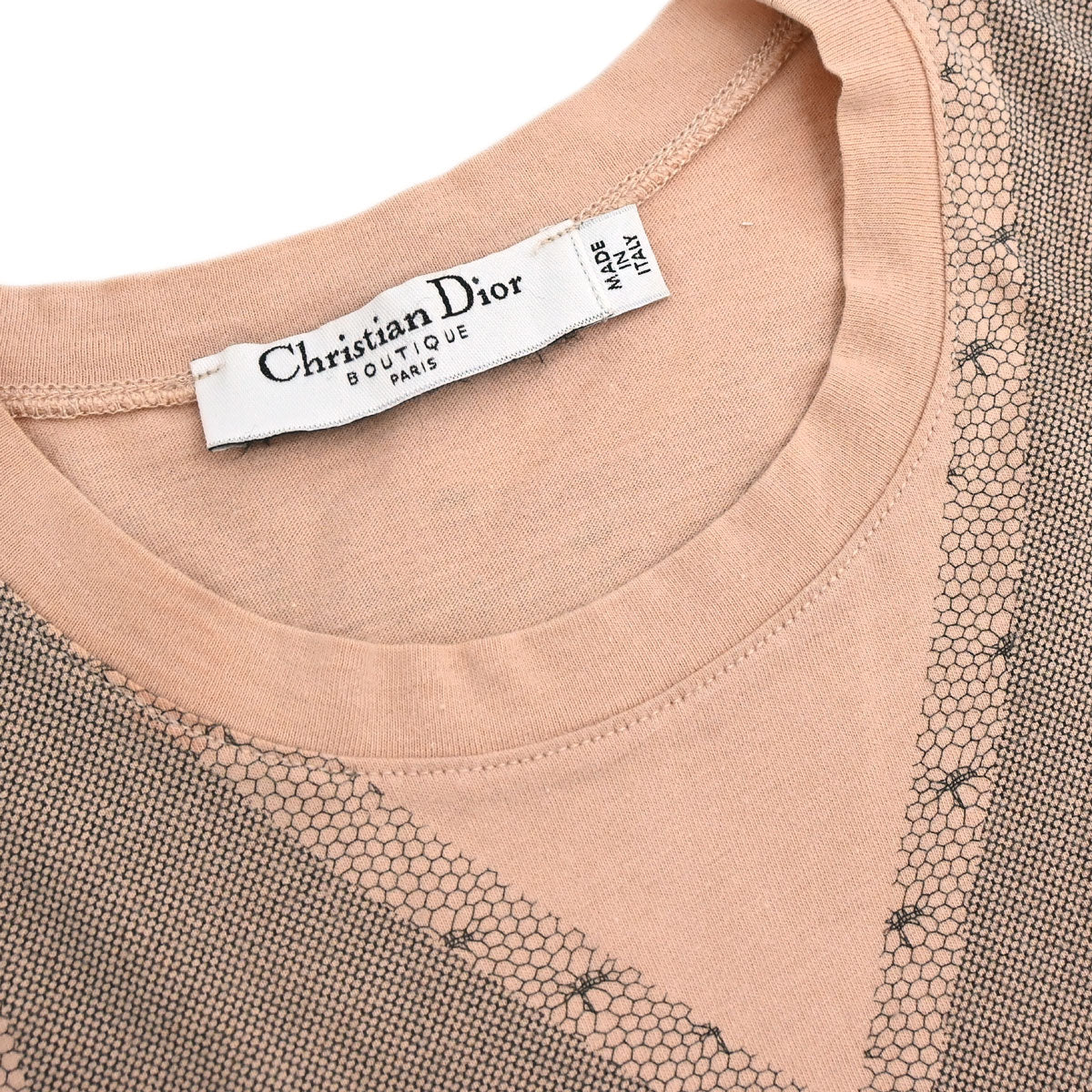 Christian Dior 2006 T-shirt Top Print Pink #40