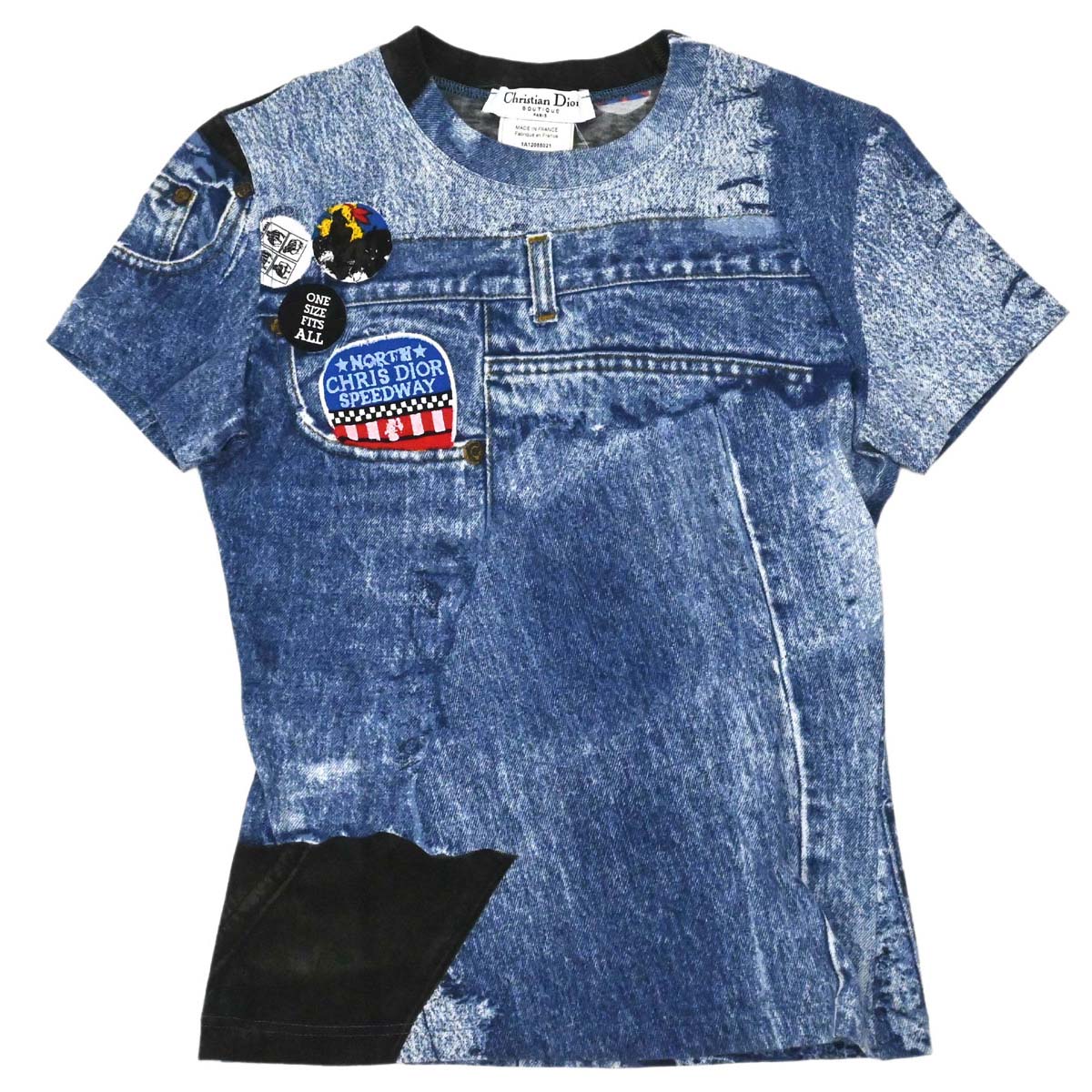 Christian Dior 2001AW Miss Diorella Denim Print T-shirt #38