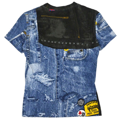 Christian Dior 2001AW Miss Diorella Denim Print T-shirt #38