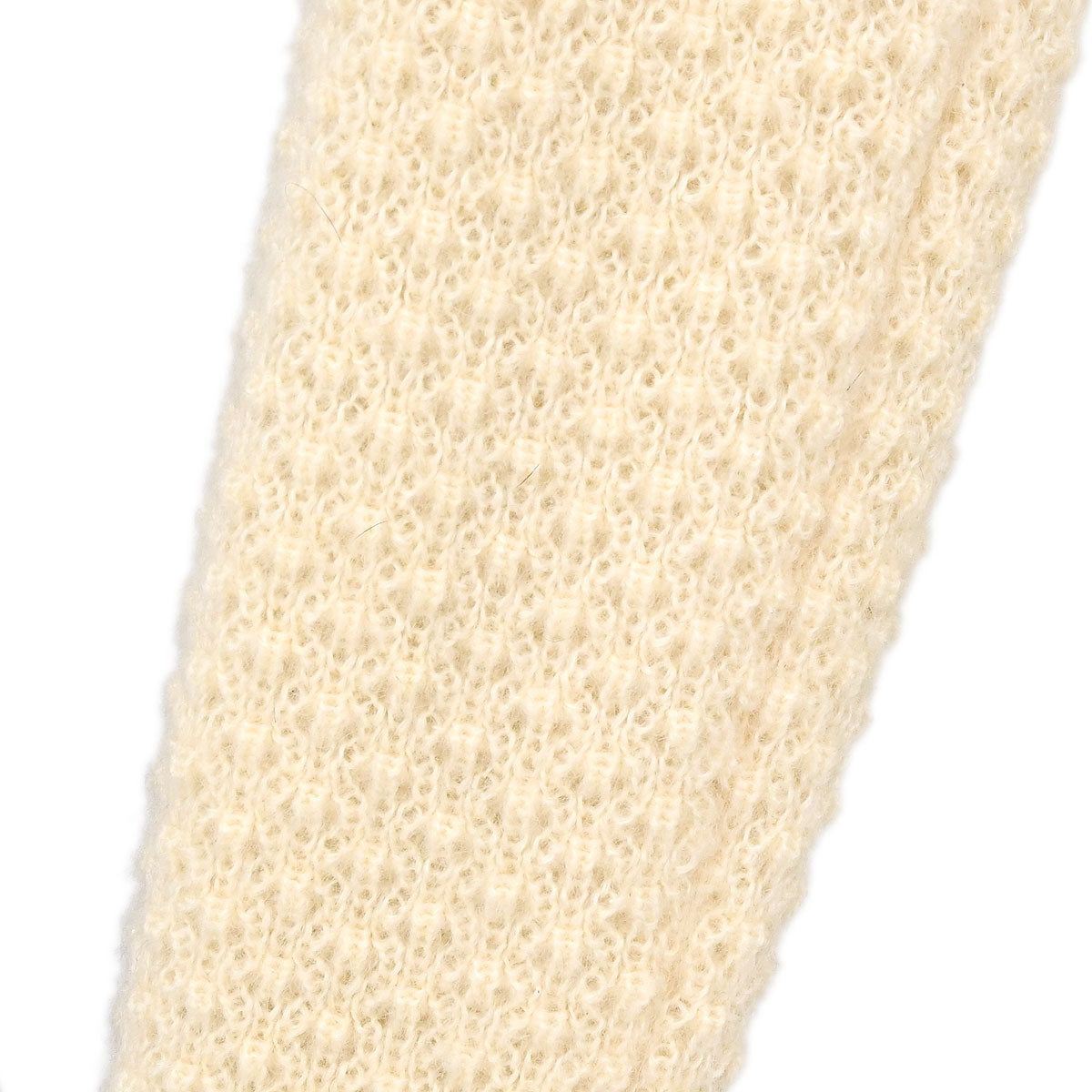 Chanel 2003 Fur Knit Cardigan Ivory #42
